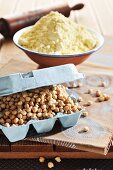 Chick-peas and chick-pea flour