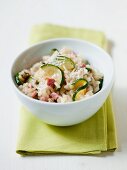 Risotto con gli zucchini (courgette risotto, Italy)