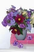 Bunch of flowers in vase