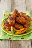 Grilled chicken drumsticks