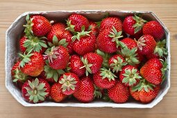 A punnet of strawberries