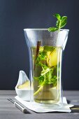 Ginger tea with mint and liquorice