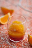 Orange jelly made from oranges and blood oranges