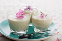 Artichoke panna cotta with ginger