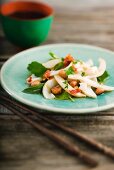 Squid salad with ginger (Asia)