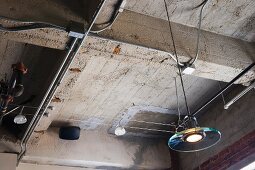 Industrial detail of ceiling.