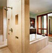 Elegant Contemporary Master Bathroom