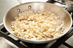 Sauteing Onions in a Skillet