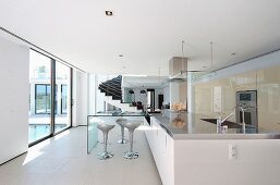 Minimalistic white kitchen