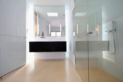 Clean modern bathroom