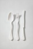 White cutlery