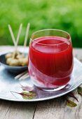 Beetroot, apple and cucumber juice