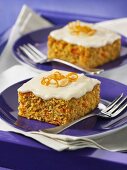 Carrot cake with cream cheese frosting