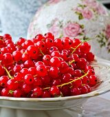 A bowl of redcurrants