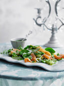 Potato salad with smoked salmon and a herb vinaigrette