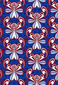 Repeating Cape daisy pattern (print)