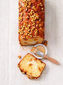 Ricotta cake with pine nuts