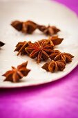 Star anise on a plate