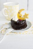 A moon and star cake