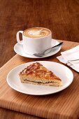 Cappuccino and almond tart