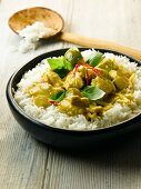 Green chicken curry