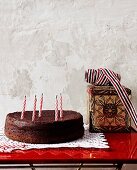 Flour-free chocolate cake for a birthday
