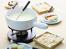 Swiss cheese fondue