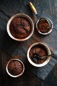 Baked chocolate puddings