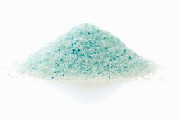 A pile of blue Persian salt on a white surface
