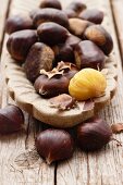 An arrangement of chestnuts