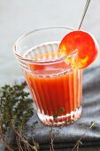 Homemade tomato juice