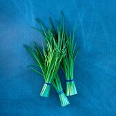 Three bunches of chives
