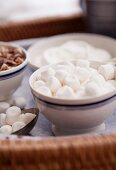 A bowl of marshmallows