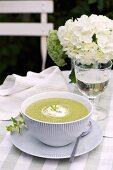 Cream of courgette soup