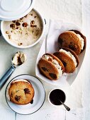 Sandwich biscuits with a peanut filling