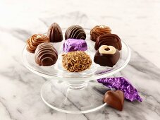 Various Belgium pralines