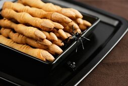 gruesome almond fingers for Halloween