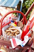 Cantuccini in a picnic basket