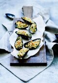 Gratinated mussels