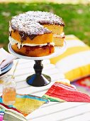 Lamington cake for a picnic for Australia Day
