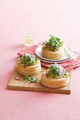 Chicken and asparagus vol-au-vents