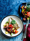 Gegrillter Fisch mit Salsa Verde