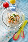 Carrot quark with chives