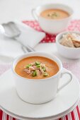 Porra antequerana (tomato and bread soup, Spain) with tuna