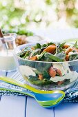 Spinach and pumpkin salad