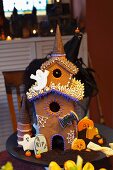 A haunted gingerbread house for Halloween