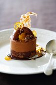 Crispy individual chocolate and hazelnut torte