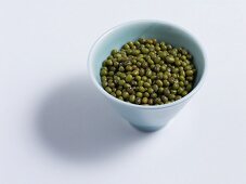 Green soya beans in a bowl