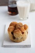 Pfaffenhut (puff pastry turnover) with pear filling