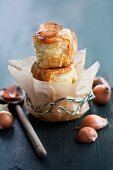 Savoury onion Buchteln (baked yeast dumplings)